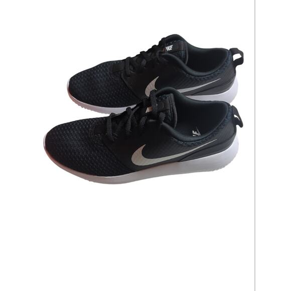 Nike Roshe G Mens Size 7.5 Golf Shoes Black/ Metallic White CD6065 001 New main image 4
